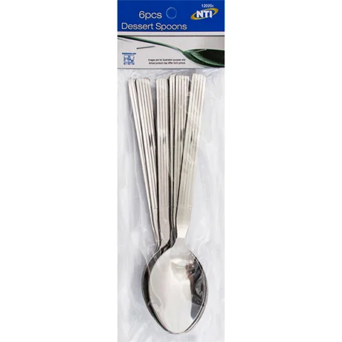Stainless Steel Dessert Spoon 6pc