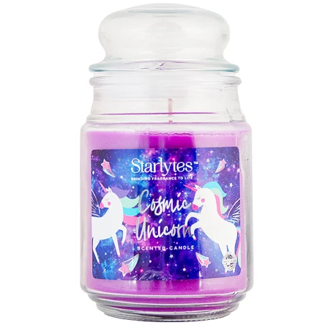 Starlytes Cosmic Unicorn Scented Jar Candle 18oz