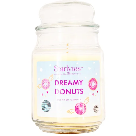 Starlytes Dreamy Donuts Scented Jar Candle 18oz