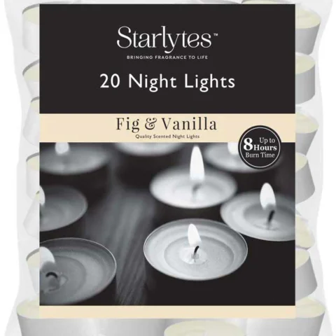 Starlytes Fig & Vanilla Nightlights 20 Pack