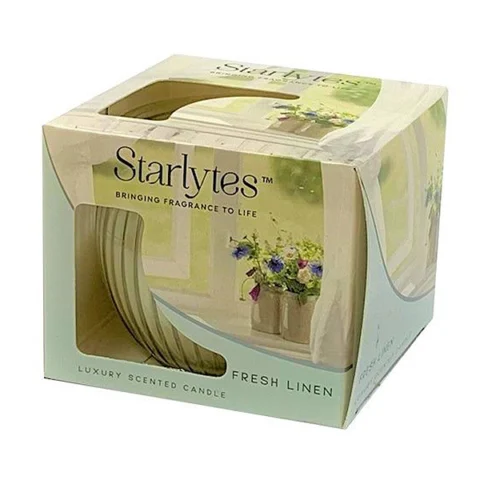 Starlytes Fresh Linen Luxury Scented Candle 85g