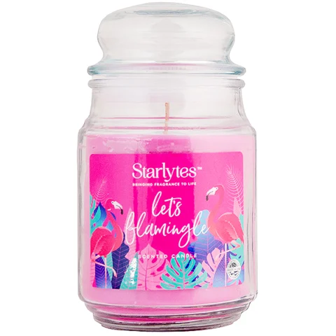Starlytes Let's Flamingle Scented Jar Candle 18oz
