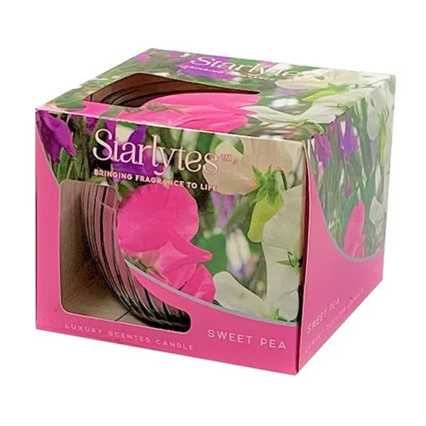 Starlytes Sweet Pea Luxury Scented Candle 85g