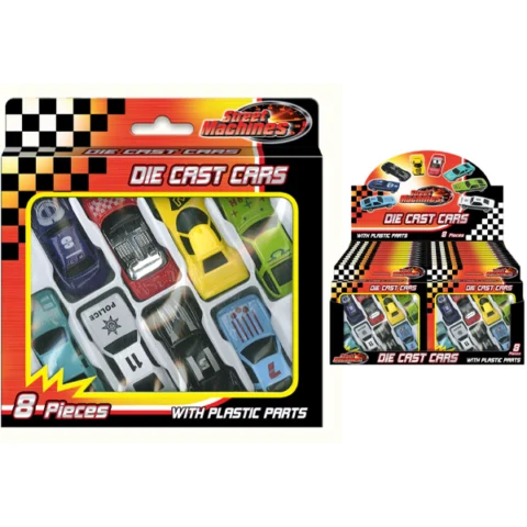 Street Machines Die-Cast Cars 8 Pack
