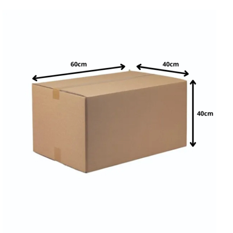Strong Plain Double Wall Cardboard Box 60cm X 40cm X 40cm