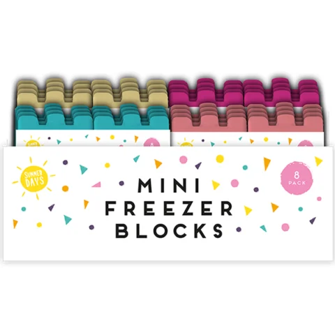 Summer Days Mini Freezer Blocks 8 Pack Assorted Colours
