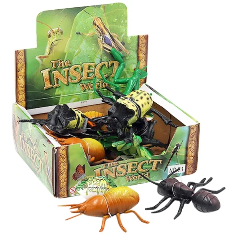 Super-Size PVC Insects 5" 4 Assorted 8pc