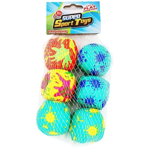 Super Sports Soft Splash Balls 5.5cm 6 Pack