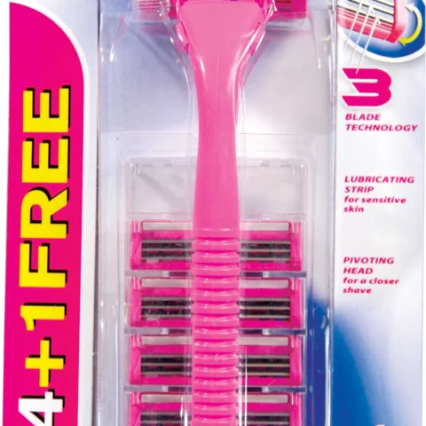 Supermax Kwik 3 Blade Technology Pivoting System 1 Handle + 5 Catridges