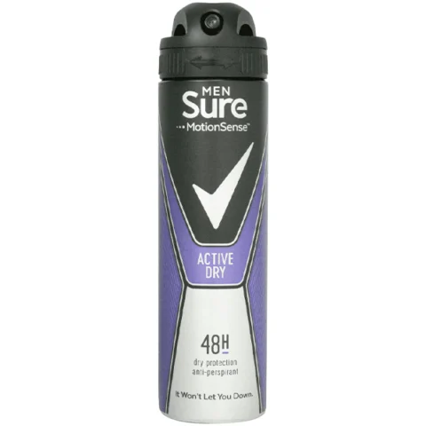 Sure Men's Active Dry 48H Anti-Perspirant Deodorant 150ml