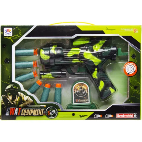 Swat Equipment Camo Army Soft Bullet Gun Play Set