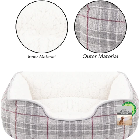 Sweet Dreams Heritage Pet Bed Small 46cm X 36cm X 15cm