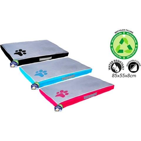 Sweet Dreams Water-Resistant Paw Pet Cushion Medium Assorted Colours