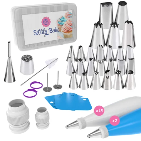 Swirly Bake Cake Decorating Kit 65pc