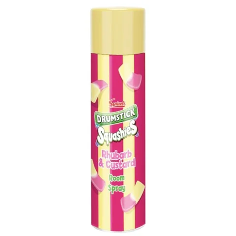 Swizzels Rhubarb & Custard Drumstick Squashies Room Spray 300ml