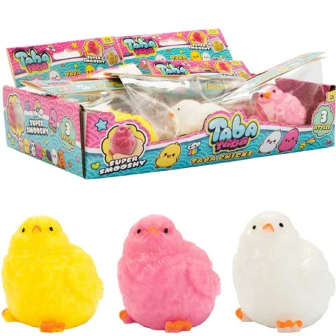 Taba Chicks Super Smooshy Squish Toy Assorted Colours
