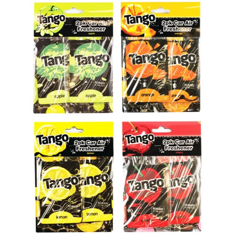 Tango Card Car Air Freshener 2 Pack Assorted Fragrances