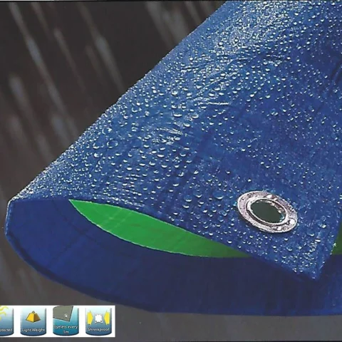Tarpaulin Blue/Green 1.8M X 2.4M