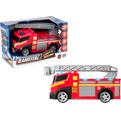 Teamsterz Light Up & Sound Fire Engine Toy