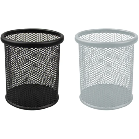 The Box Black Metal Pen Pot 9cm X 10cm Assorted Colours