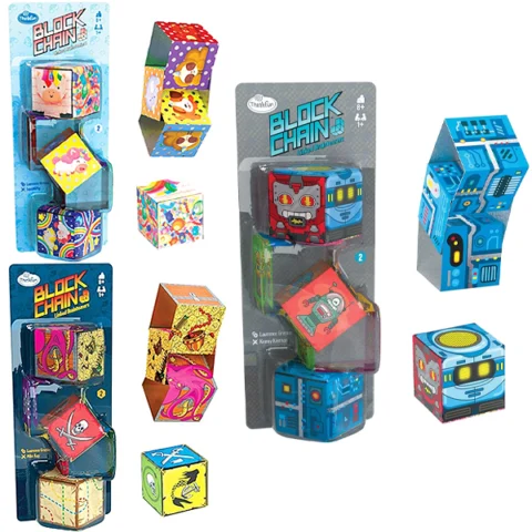 ThinkFun Block Chain Brainteaser Puzzle Set Assorted