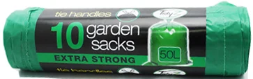 Tidyz Extra-Strong Garden Sacks 50L 10 Pack