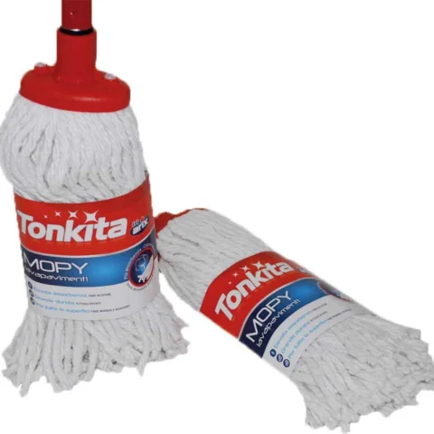 Tonkita Premium Cotton Mop With Handle 130cm