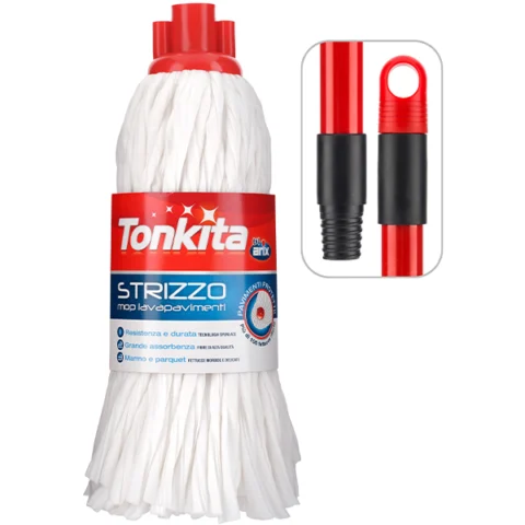 Tonkita Strizzo Spun Lace Mop & Handle 130cm