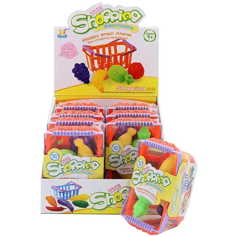 Toy Shopping Basket With Fruit