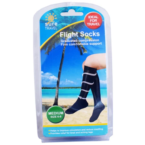 Travel Flight Socks Medium Size 6-8