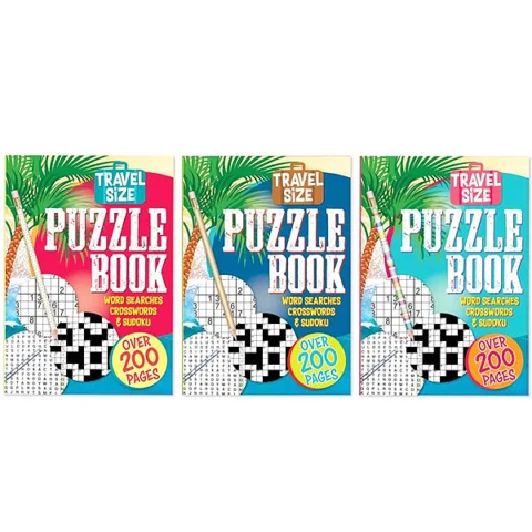 Travel Size A5 Puzzle Book Assorted