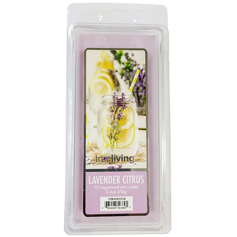 True Living 10 Lavender Citrus Wax Cubes 70g