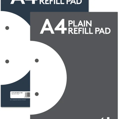 U. A4 Plain Refill Pad 2 Assorted Colours