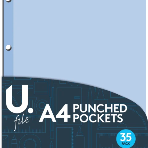 U. A4 Punch Pockets 35 Pack