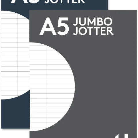 U. A5 Jumbo Jotter 2 Assorted Colours