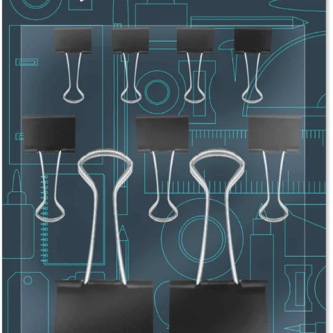 U. Assorted Binder Clips 9 Pack