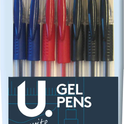 U. Assorted Colour Gel Pens 7 Pack