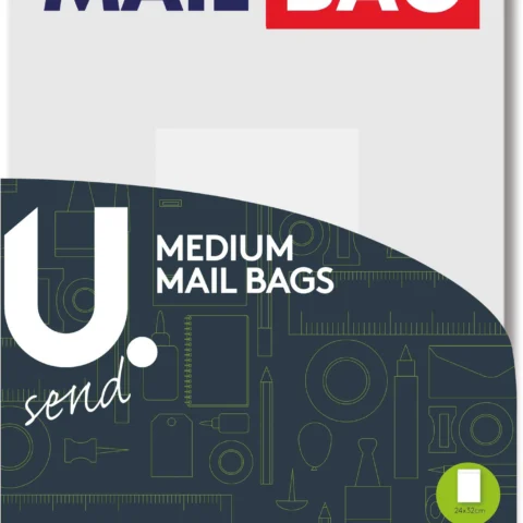 U. Medium Mail Bags 24 X 32cm 6 Pack