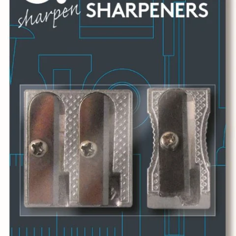U. Metal Pencil Sharpeners 2 Pack