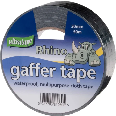 Ultratape Rhino Black Multipurpose Cloth Tape 50mm X 50m