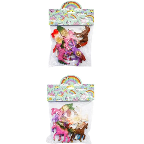Unicorn & Pegasus Toys 6 Pack Assorted