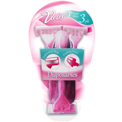 Velis Ladies Disposable Triple Blade Ultra Razors 3 Pack