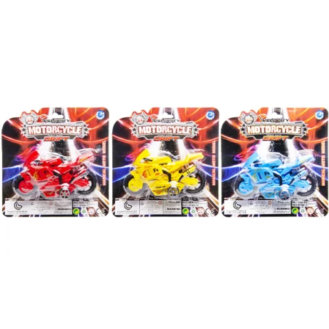 Velocity Drift Motorcycle Toy Assorted Colours