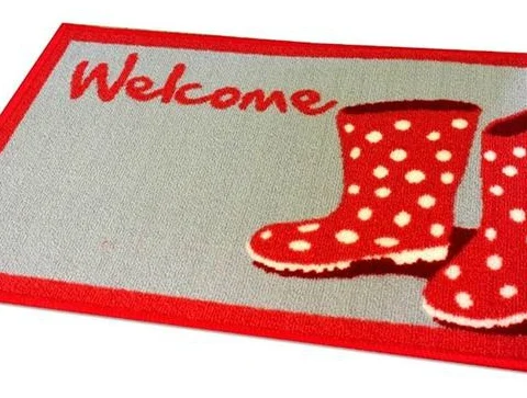 'Welcome' Wellies Door Mat