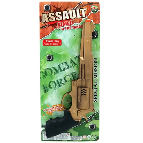 Western Flint Pistol Gun Gunmetal Gold 14"