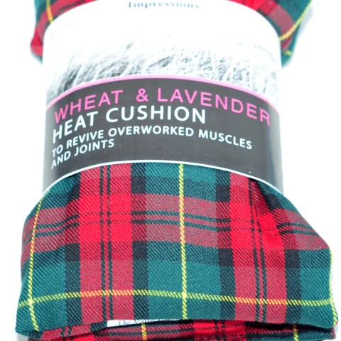 Wheat Heat Pack Assorted Fleece Tartan