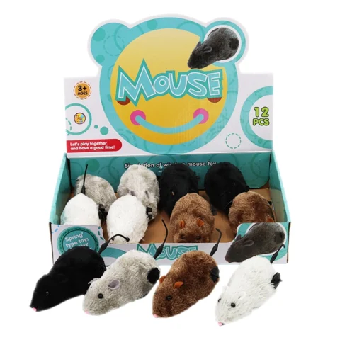 Wind-Up Mouse 4 Assorted 12pc