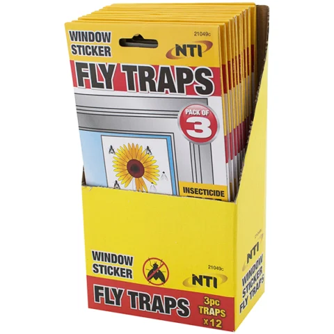 Window Sticker Fly Traps 3 Pack