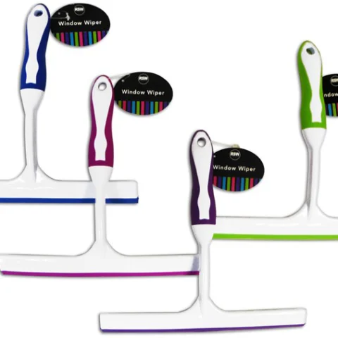 Window Wiper With Rubber 4 Assorted Colours
