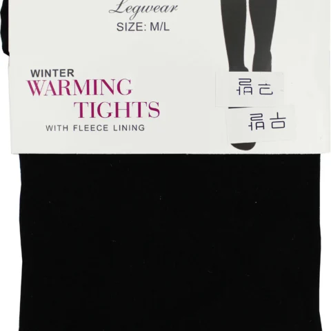 Winter Warming Tights With Fleece Lining Full Foot- Sizem/L